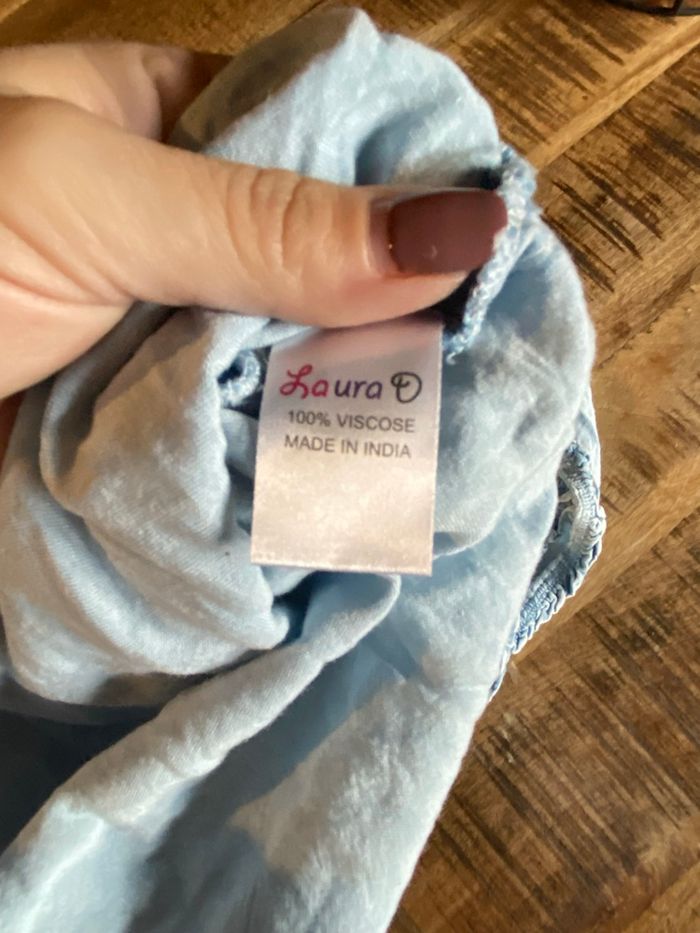 Robe sans manches bleu clair Laura D – Taille L - photo numéro 2
