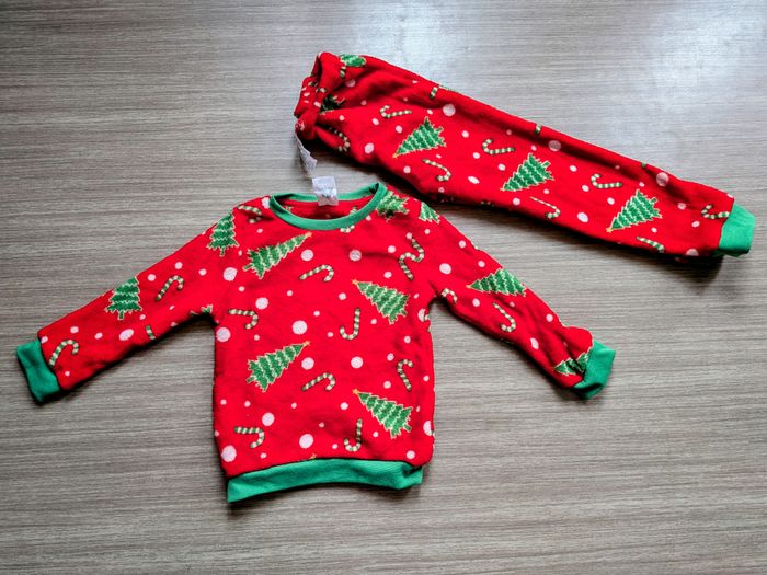 Ensemble pyjama 2 pièces polaire Noel enfant 98 / 104 cm