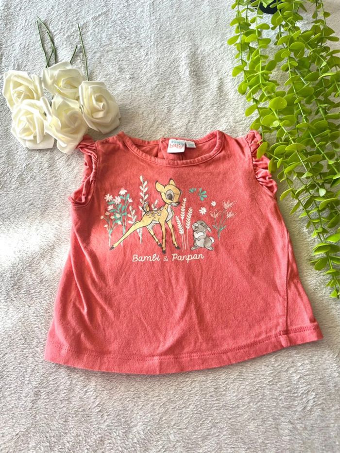 Très beau tee shirt à courte Manche bébé fille Disney - photo numéro 2