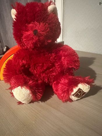 Doudou Ours Beauty success - Rouge