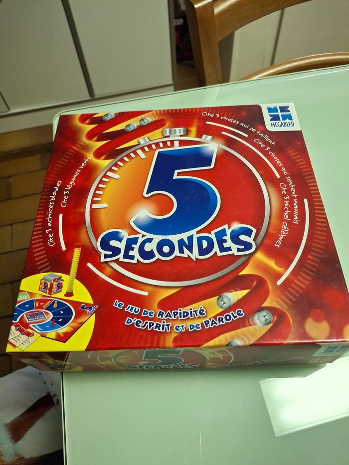 Jeux de société 5 secondes neuf