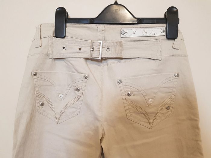 pantalon / jean crème - photo numéro 7