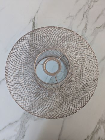 Abat jour acier rosé