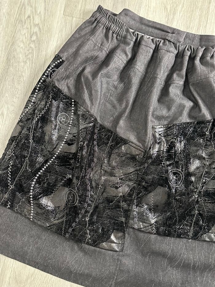 Jupe gris foncé et noir S.Quise T48 4XL - photo numéro 6