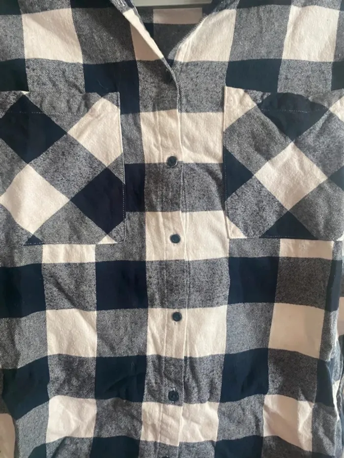Chemise à carreaux bleu & blanc – Taille XS – Kiabi - photo numéro 4