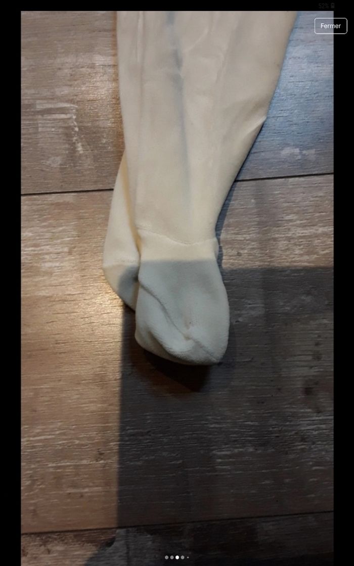 Grenouillere beige dessin tous au bain - photo numéro 3