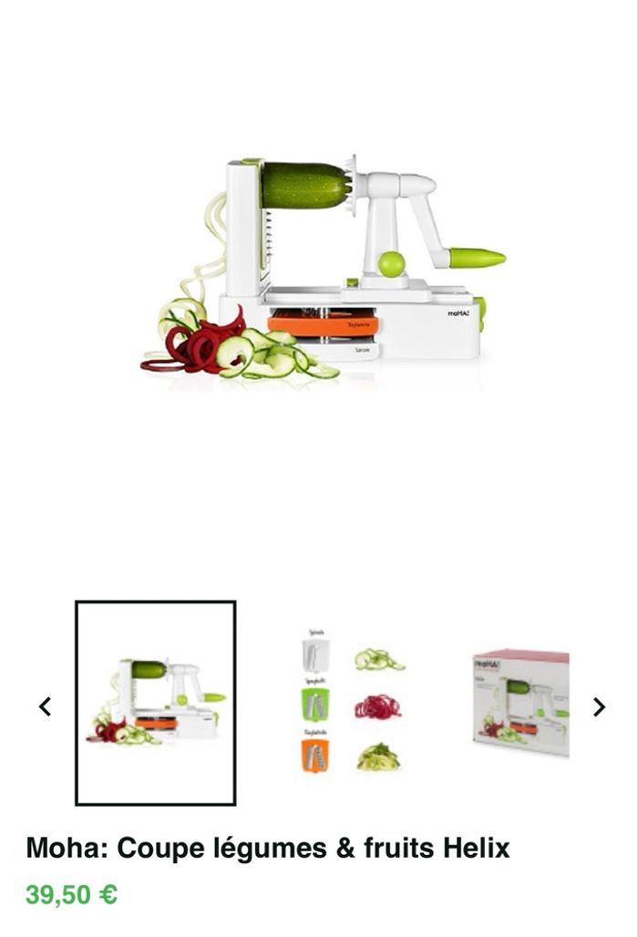 Spiraliseur de légumes Moha - photo numéro 3