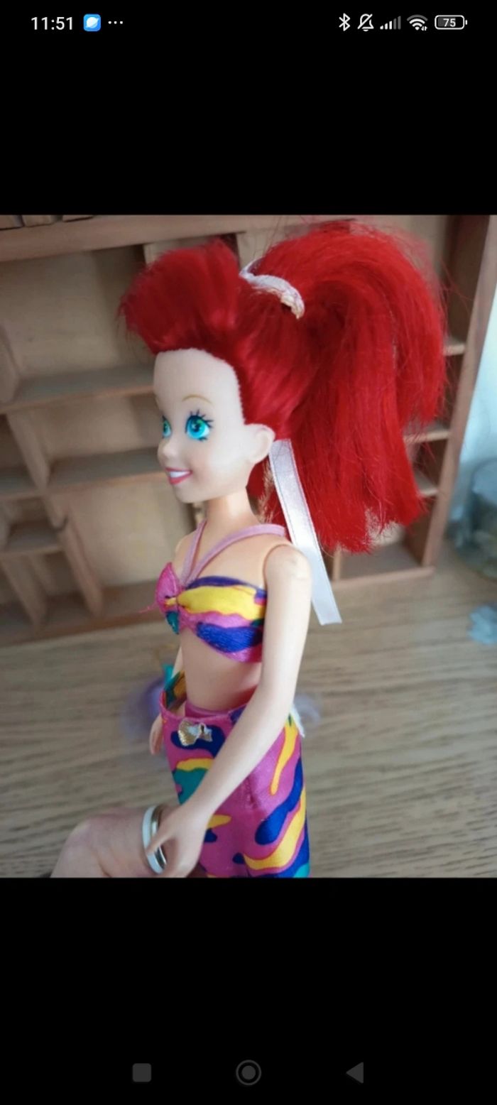 Poupée ariel tyco poupée la petite sirène années 90 - photo numéro 8