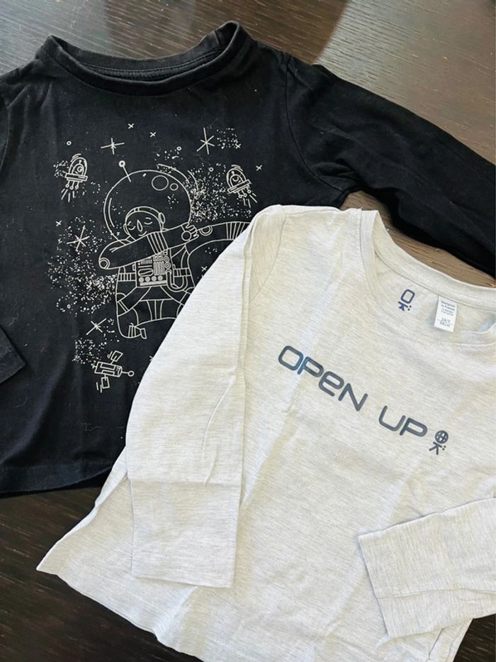 Lot de 2 tee shirts - manches longues