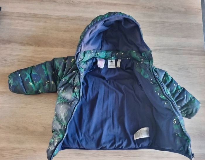 Manteau Doudoune Adidas Camouflage Enfant 2-3 ans Capuche Blouson Tres bonne etat - photo numéro 2