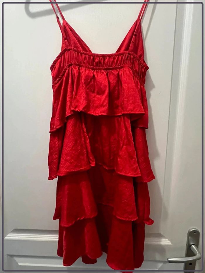 Mini robe Matix taille S rouge volants - photo numéro 2