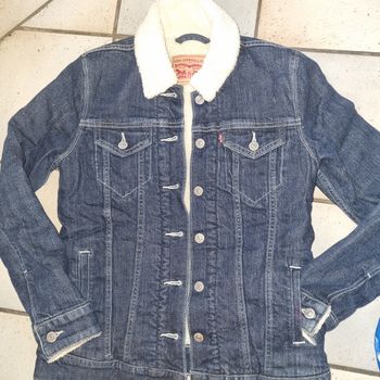 veste en jeans LEVI'S fourrée Taille XS 