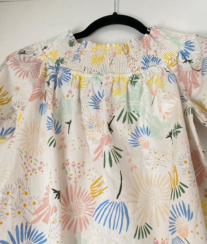 Robe Zara Courte Imprimée Fleurs Taille M - photo numéro 4