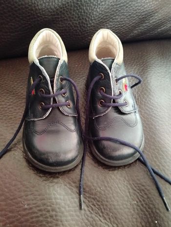 Bottillons cuir marine Dalkit P21