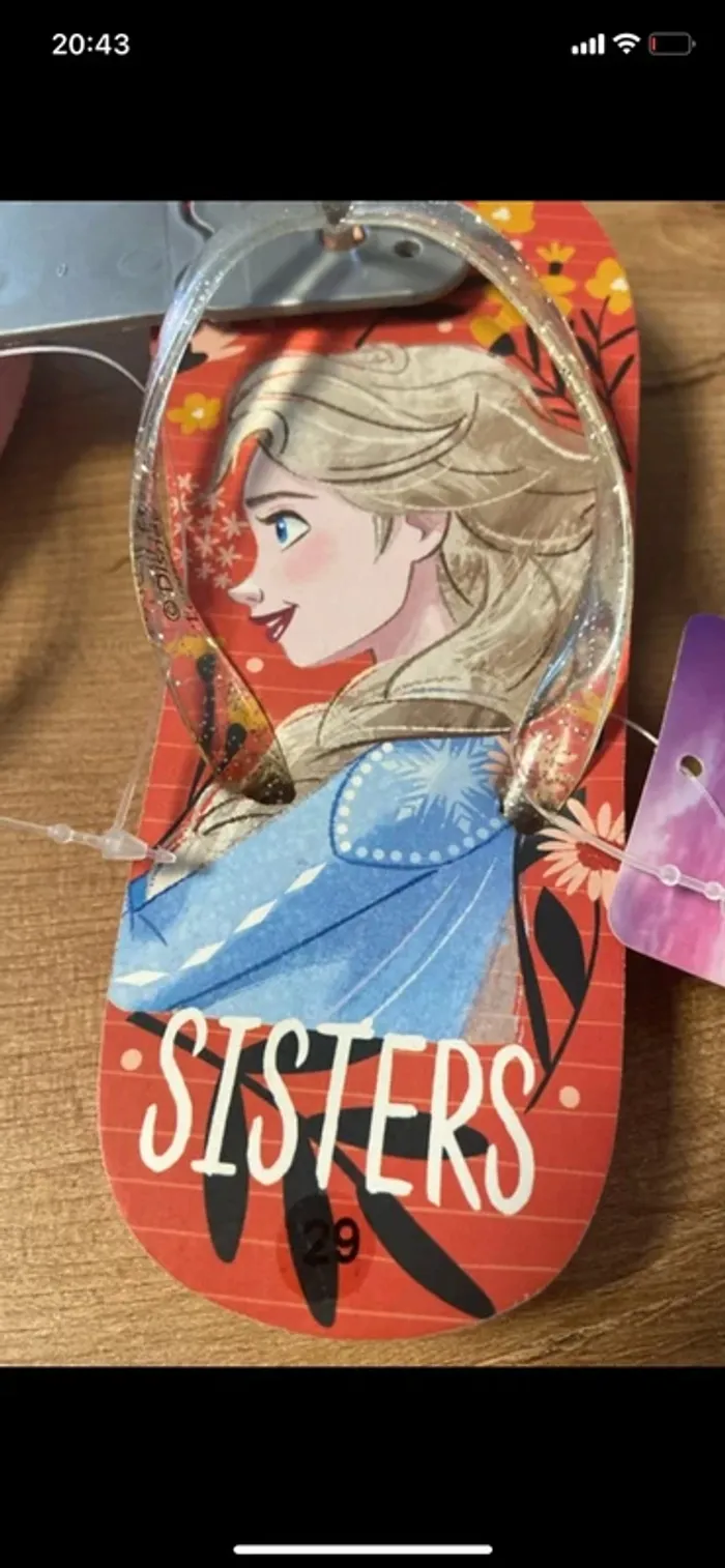 Tong / claquettes reine des neiges - photo numéro 5