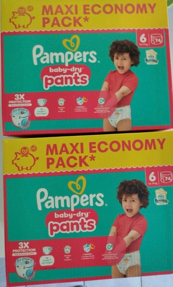 Couches Pampers taille 6 pants