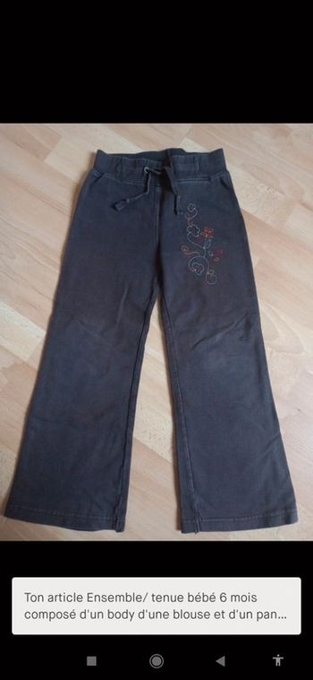 Jogging marron avec broderie tape à l'oeil 5 ans