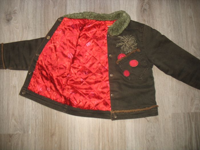 VESTE EN JEAN MARRON FONCÉ FILLE "MARÈSE" - 6 ANS - n°01 - photo numéro 7