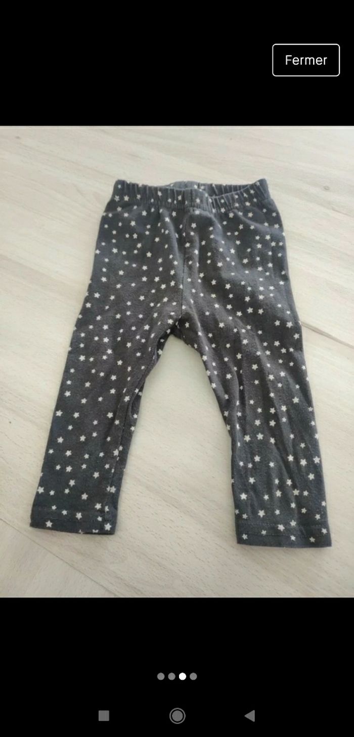 Lot 3 leggings fille 6 mois - photo numéro 3