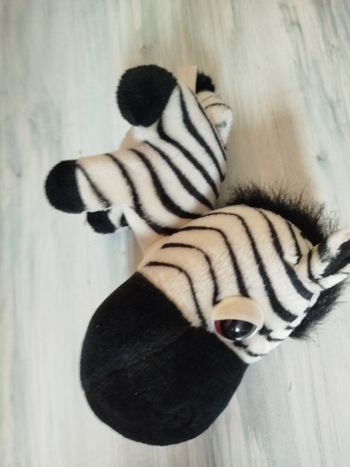 Peluche Zèbre Big Headz™ - Grands Yeux