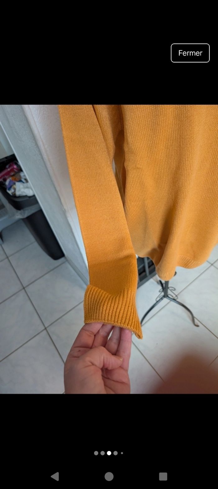 Magnifique pull col montant Damart en parfait état taille L - photo numéro 3
