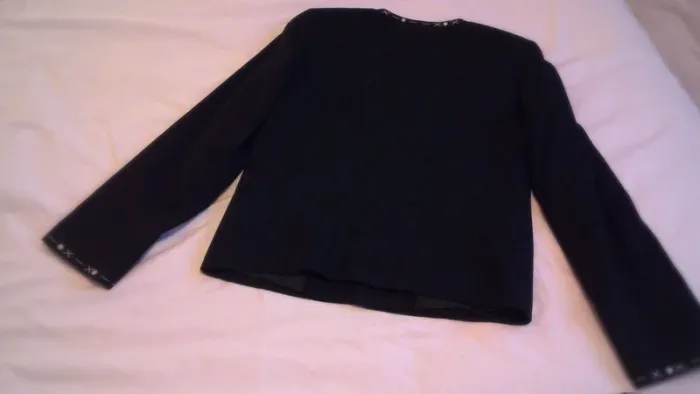 Veste en  lin  noire T36  Burton neuve - photo numéro 4