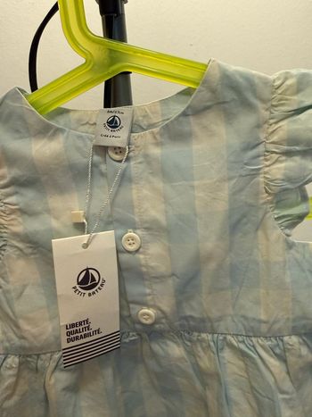 Lot de 2 robe petit bateau neuf avec étiquette taille 6 mois 