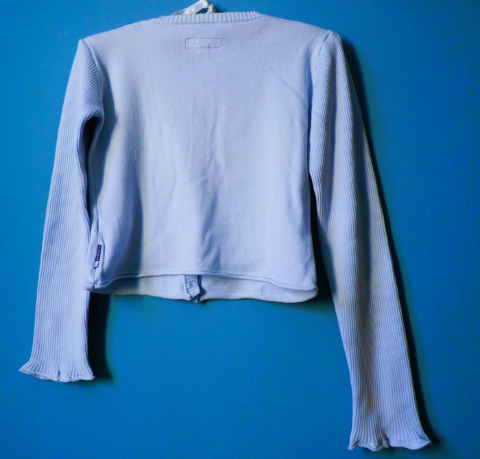 Gilet fille red&blu sport 8 ans bleu ciel manches longues TBE - photo numéro 4