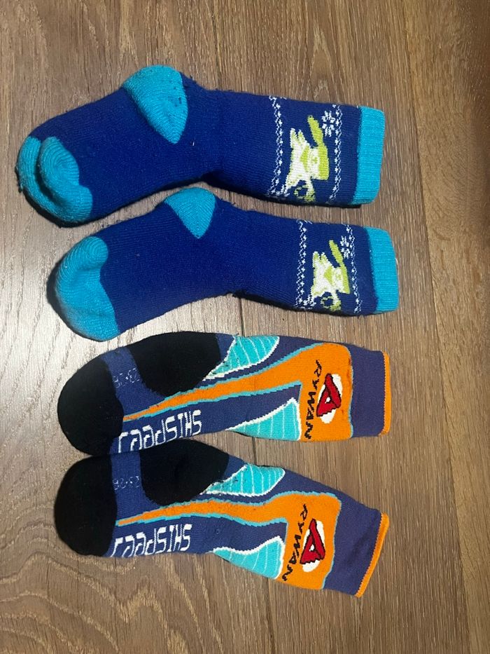 Lot de deux paires de chaussettes de ski