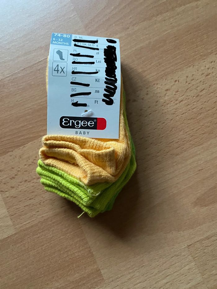 Lot de 4 paires de chaussettes Ergee Taille 74/80