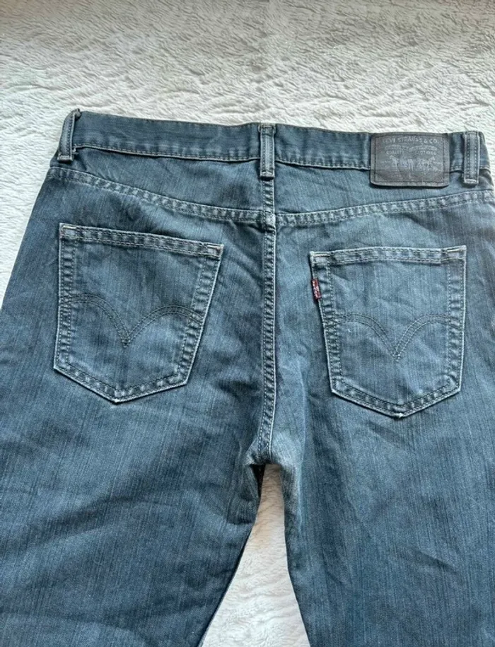 Jean homme levi’s 514 straight - droit bleu marine gris style délavé taille W30 M/40 L30 Y2K 2000s - photo numéro 13