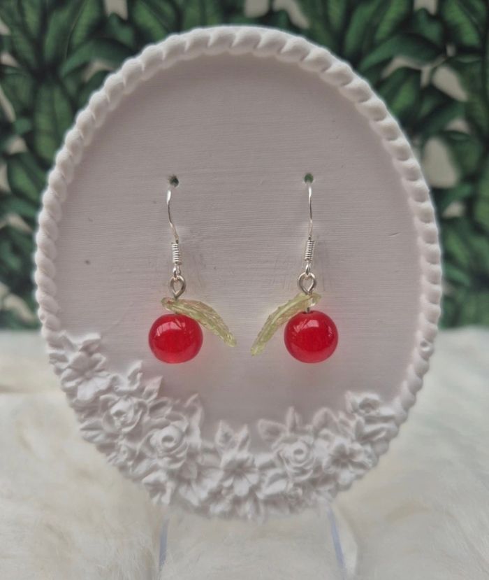 Boucles d’oreilles pommes en perles 🍎✨ #Bijoux #Pommes #Perles