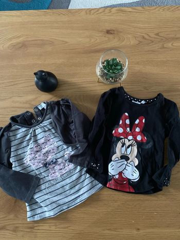 💫lot de 2 t-shirt manches longues bébé fille 💫