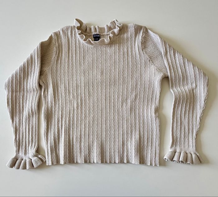 Pull beige Kiabi 6 ans