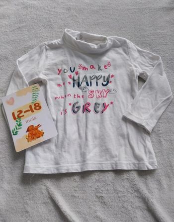 Sous pull 12-18 mois 