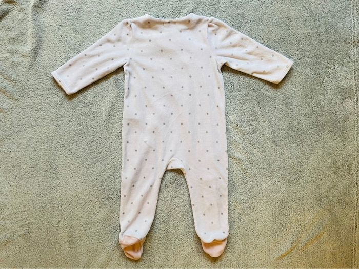Pyjama velours, fille, 9 mois - photo numéro 2