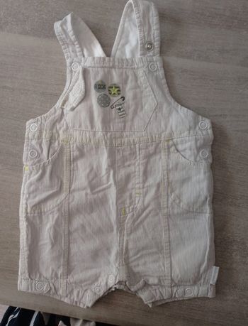 Salopette short 3 mois