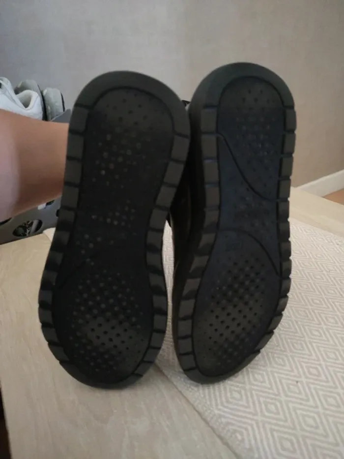 Chaussures montantes noires et doré Geox 37 - photo numéro 5