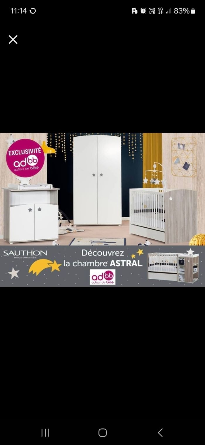 Chambre bébé évolutif