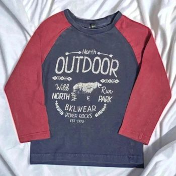 T shirt coton manche longue garcon🌹 3 ans🌹