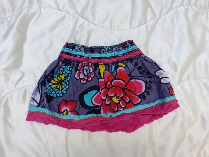Jupe multi couleurs à fleurs 2 ans Catimini