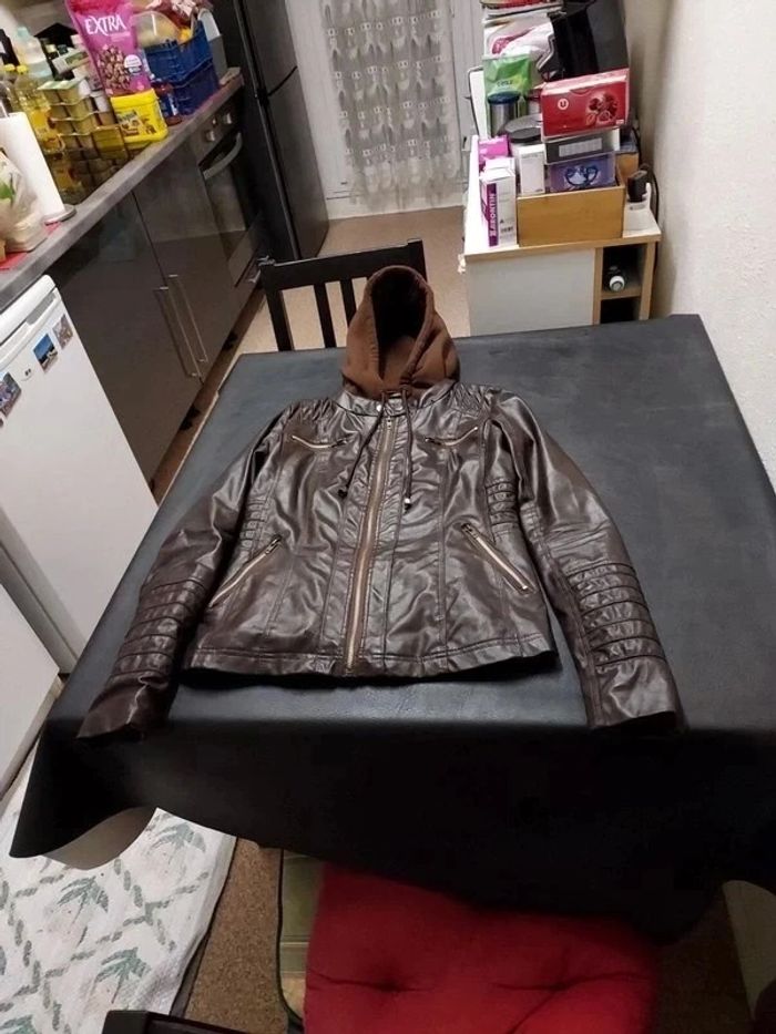 Veste zippée avec capuche femme M - photo numéro 2
