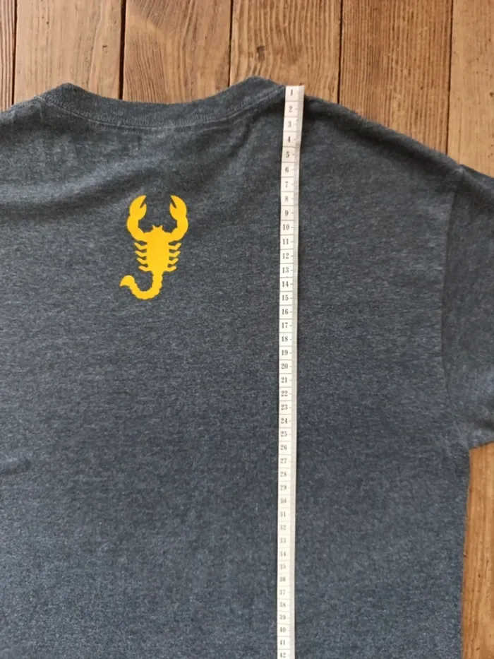T-shirt manches courtes collège student usa nevada state scorpions gris taille S - photo numéro 10