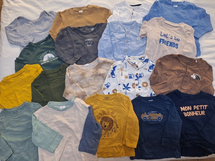 Lot de 18 tee-shirt manches longues 12 mois - photo numéro 8