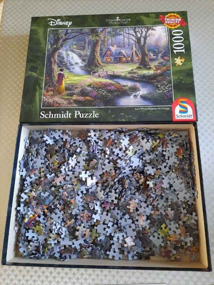 Puzzle Disney Blanche-Neige – 1000 pièces Schmidt – Collection Thomas Kinkade 🍎✨ - photo numéro 2