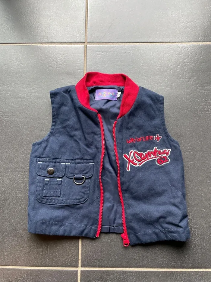 Ensemble pantalon veste à manche courte 12 mois - photo numéro 6