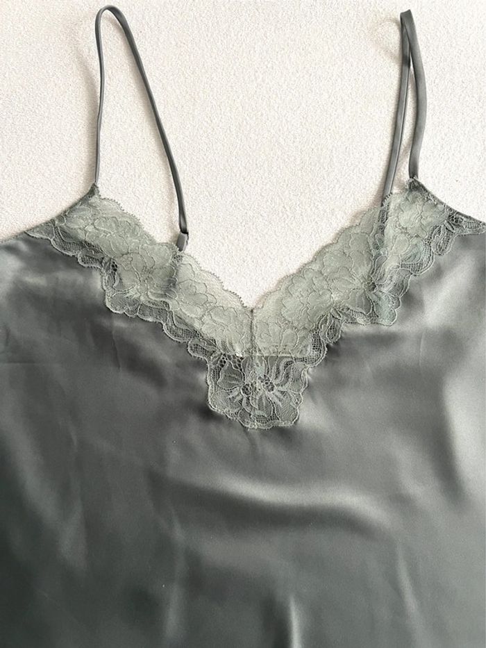 Ensemble short et top en satin Oysho M - photo numéro 3