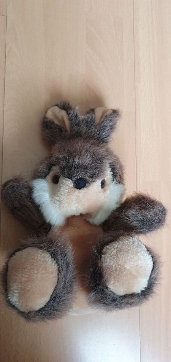 Lapin en peluche vintage
