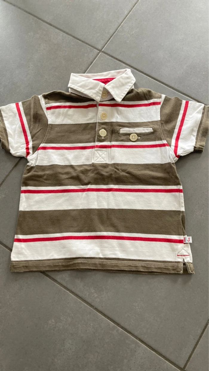 Lot ensemble polo tee shirt haut vêtement garçon jacadi 4 ans - photo numéro 3