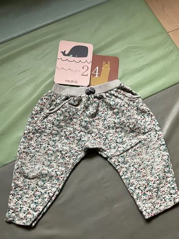 Pantalon jogging à fleurs Petit Bateau 24 mois